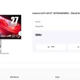 Монитор Lenovo L27h-4A 27" IPS QHD 5