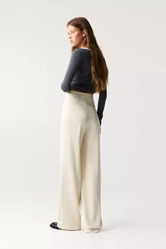 Pull&Bear джинсы, Pull&Bear брюки кремовые 6