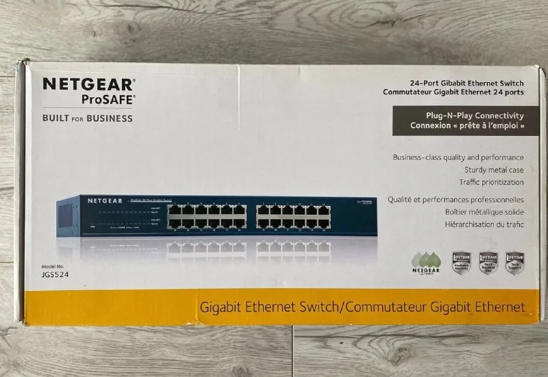 Коммутатор NETGEAR Prosafe JGS524 V2 24-портовый