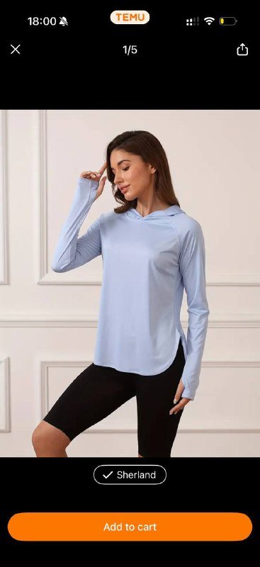 Спортивный легкий лонгслив с рукавами и капюшоном