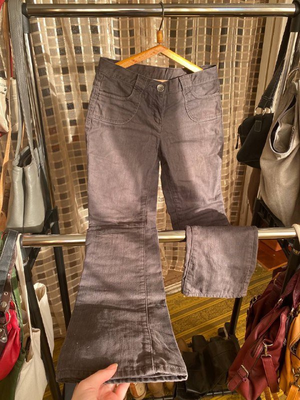 Джинсы низкая талия XS, Кофточка сеточка S, Сумочка с зеркалом