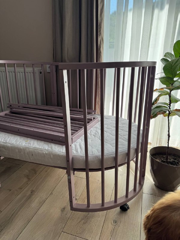 Детская кроватка-трансформер Бамбини лаванда 2