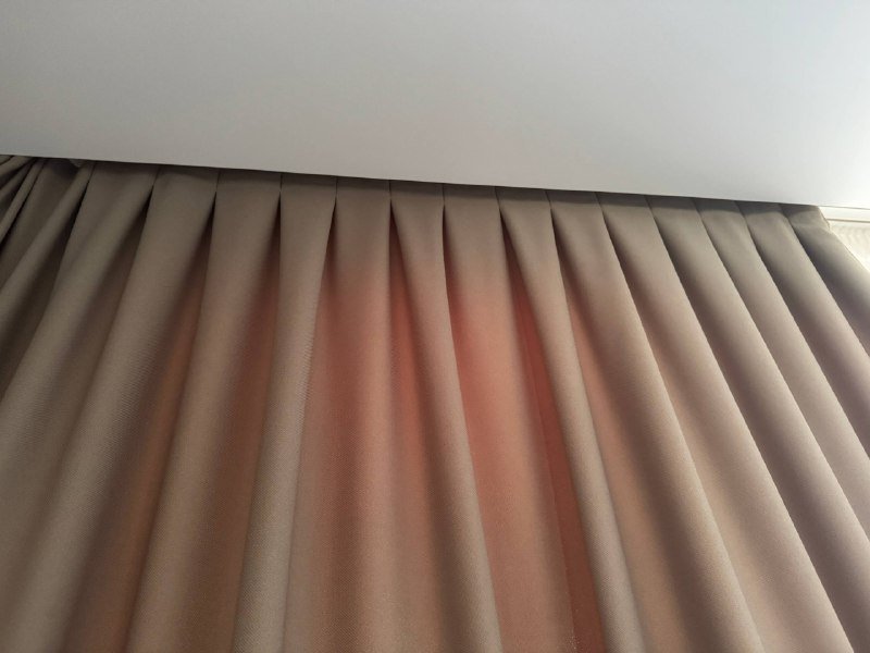 Шторы блэкаут из премиум ткани, бежевые 3