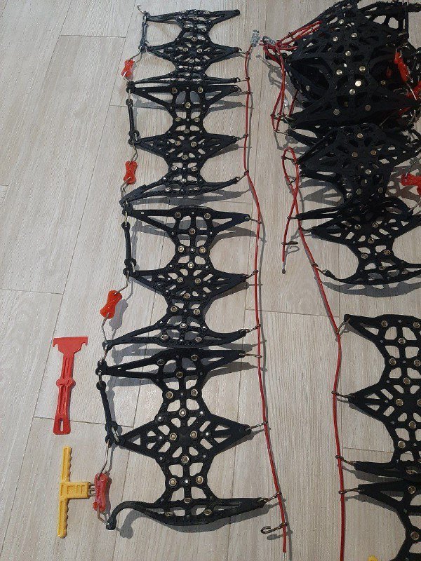 Резиновые пластиковые цепи на колеса полный комплект 4