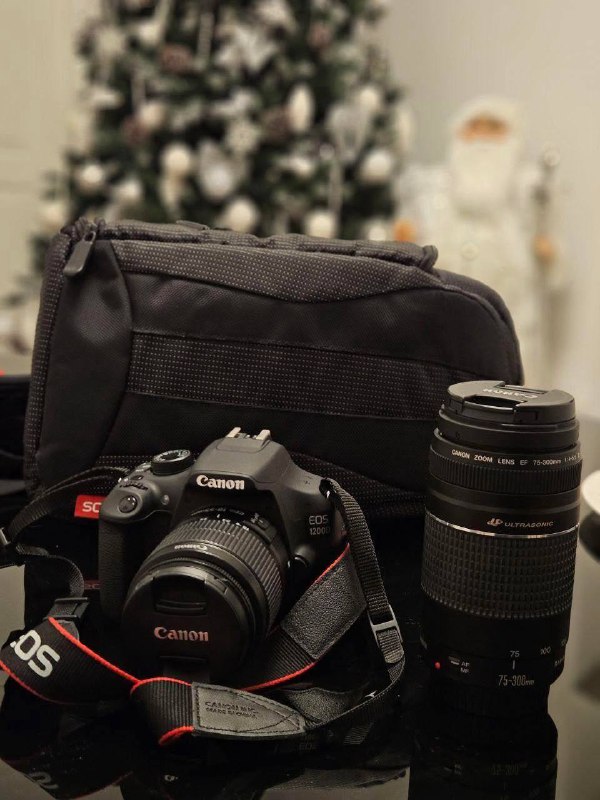 Фотоаппарат Canon eos 1200 d, объектив Canon 75-300 mm 7