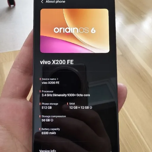 Телефон VIVO X200 FE 512 GB, black