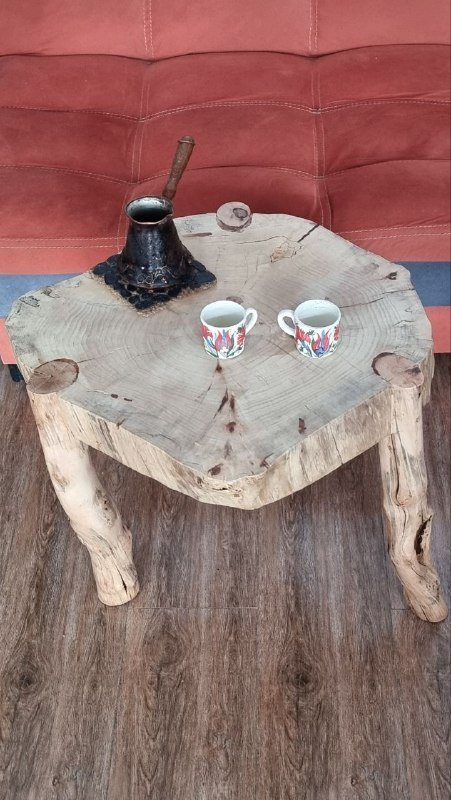 Журнальные столики из дерева, диаметр 54 см 5