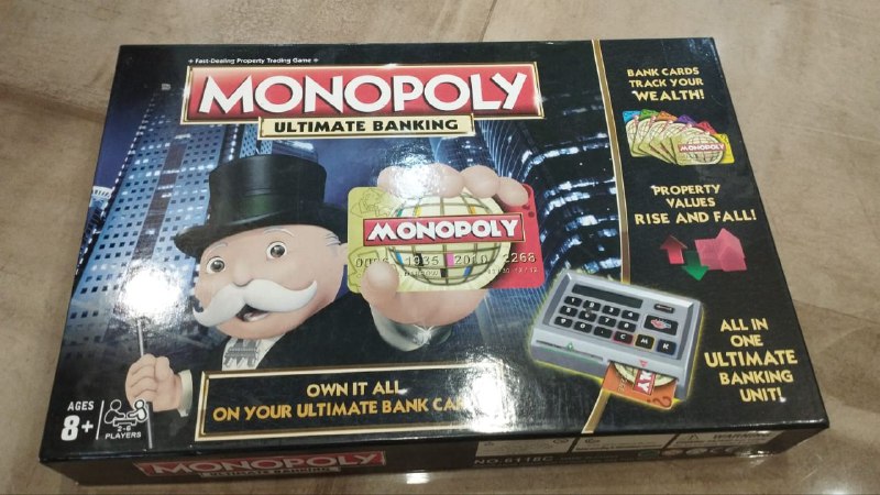 Настольная игра Монополия Ultimate Banking с банковскими картами 1