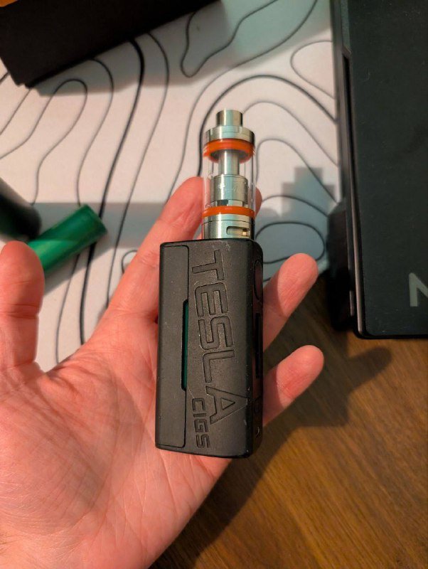 Вейп Tesla cigs 85W, Mutation RBA, 18650 аккумулятор 4