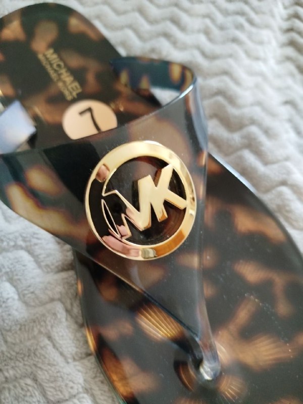 Новые шлепки Michael Kors, леопардовый принт 2