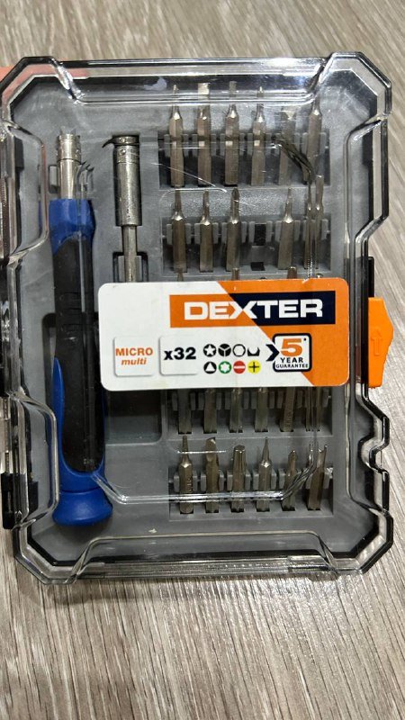 Отвёртка прецизионная Dexter с набором насадок 32 предмета