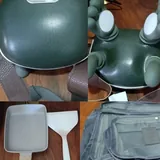 Massager, frying pan, organizers, measuring spoons, basket, stand, stockings, scales 1