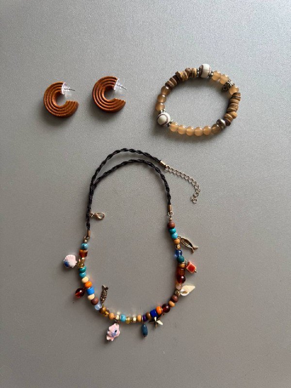 серьги, браслет, ожерелье