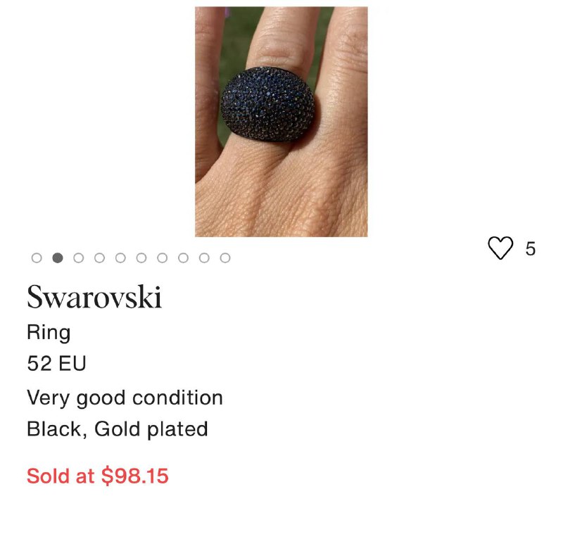 Swarovski браслет, кольцо 2