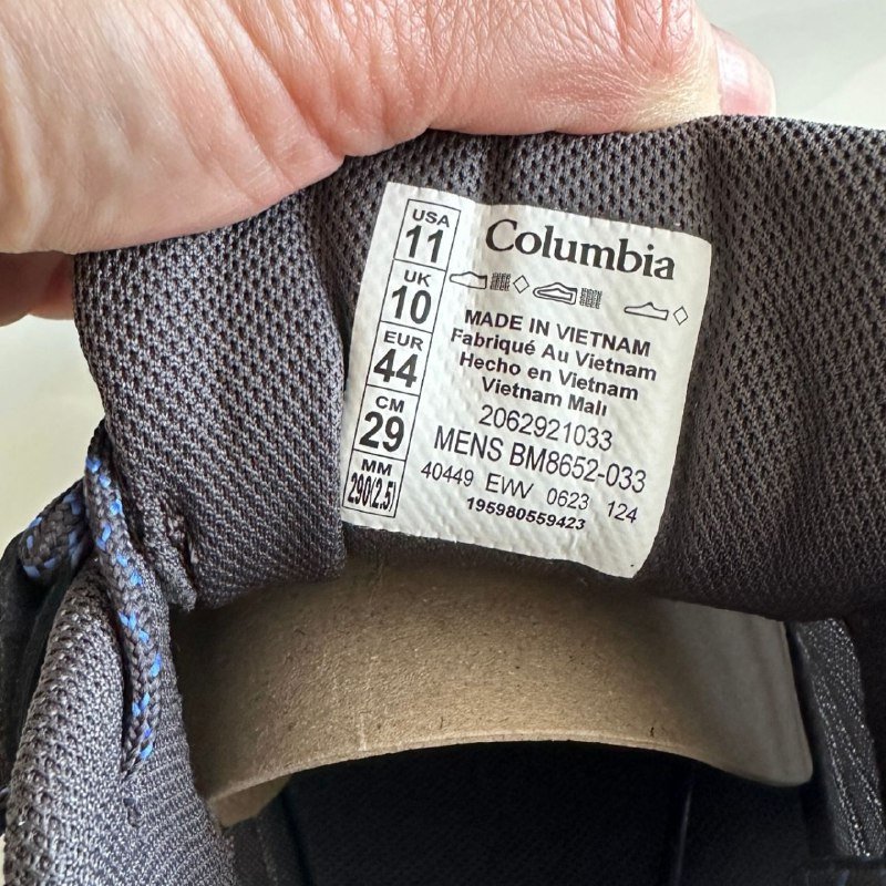 мужские кроссовки Columbia USA 11 EUR 44 4