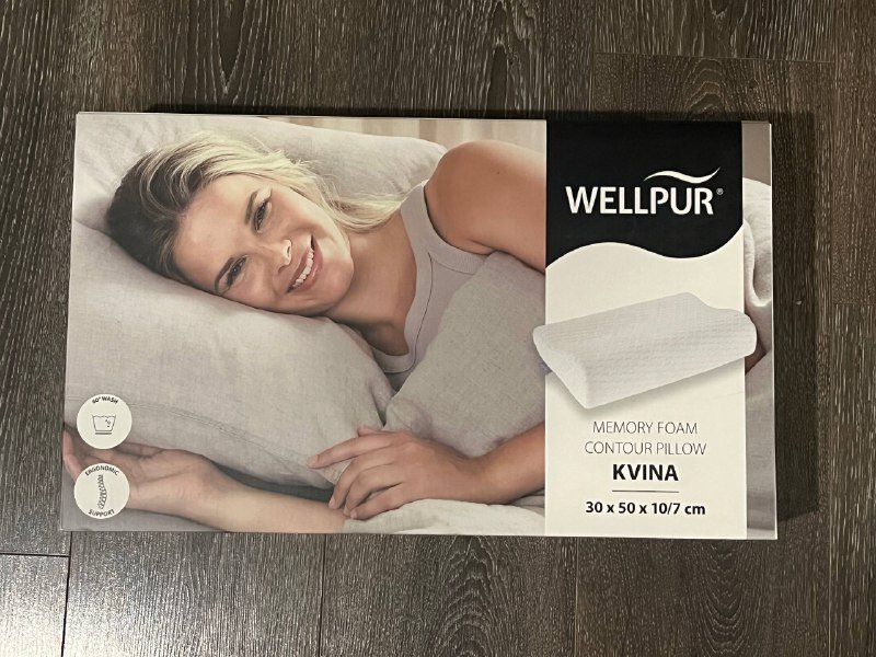 Ортопедическая подушка Wellpur Kvina из пены с эффектом памяти