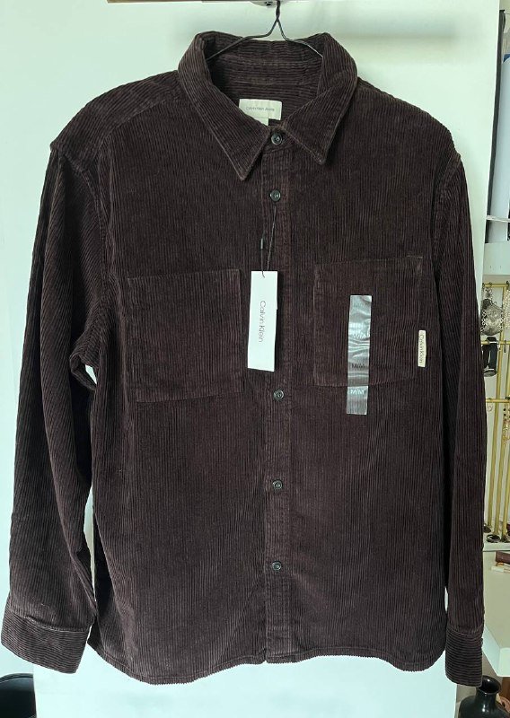 Мужская вельветовая рубашка Calvin Klein, размер М