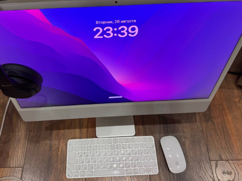iMac M1 2021 Silver с мышкой и клавиатурой 4
