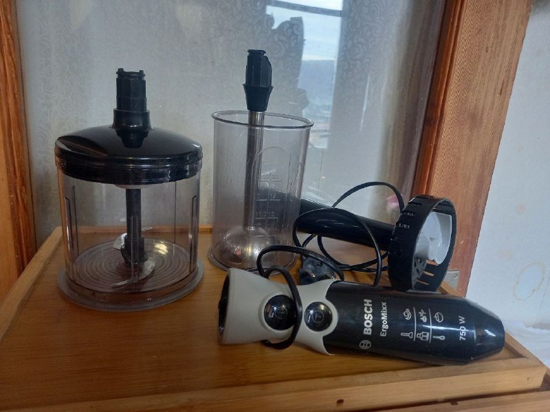 Ковш Икея, сковорода вок, кастрюля, термопот Panasonic, блендер Bosch 7
