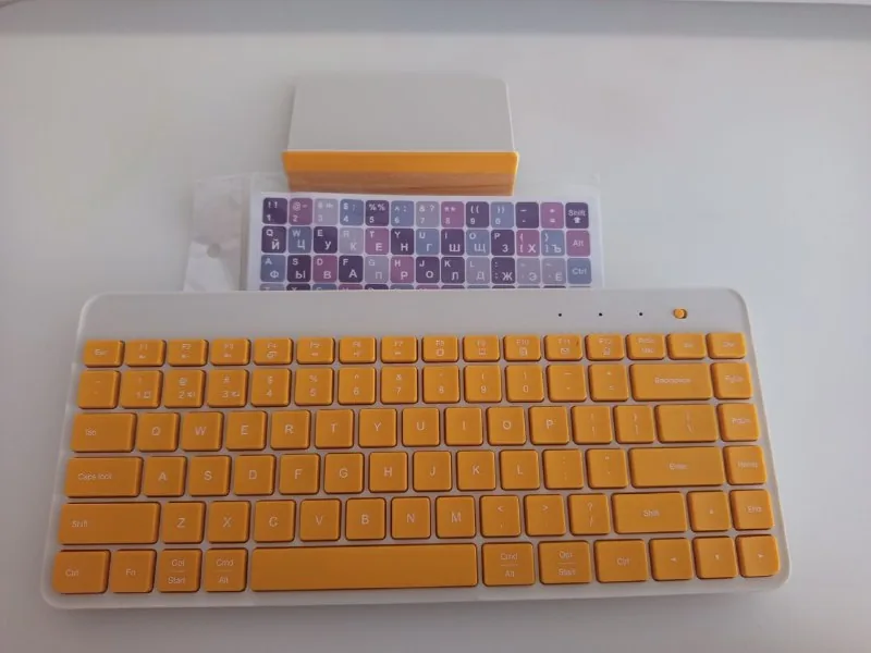 Беспроводная клавиатура Xiaomi, подставка, наклейки