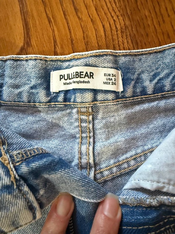 Джинсовые шорты Pull&bear, шорты белые Zara размер 34 3