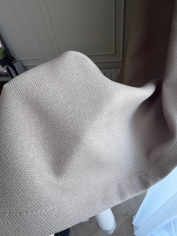 Шторы блэкаут из премиум ткани, бежевые 5