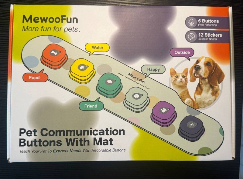 Набор интерактивных кнопок для обучения котов и собак MewooFun