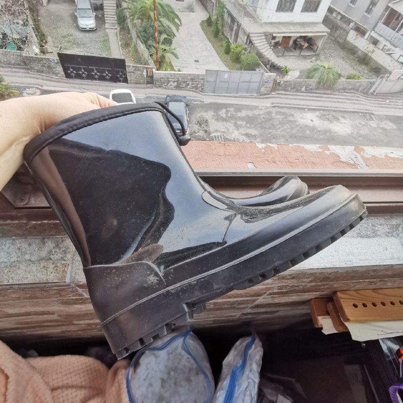 Резиновые утепленные сапоги 35 размер