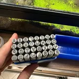 Набор ударных штампов ЗУБР с русским алфавитом 2