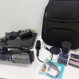 SONY DSR-PD170P camcorder, линзы, микрофон, ноутбук, сумка 2