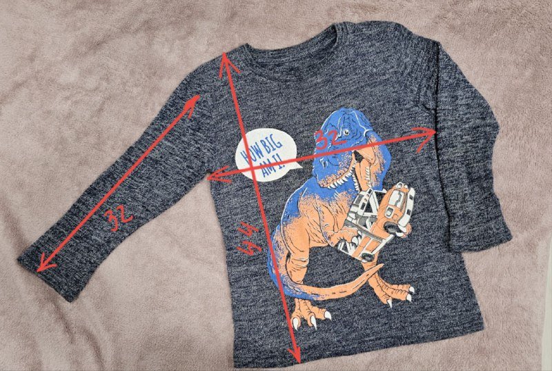 Детская кофта с динозавром