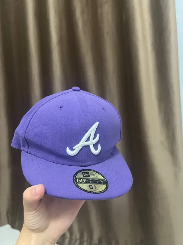 Фиолетовая бейсболка New Era Atlanta Braves 1