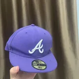 Фиолетовая бейсболка New Era Atlanta Braves 1