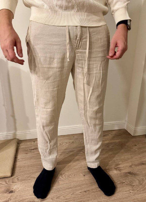 Свитер, джинсы, льняные брюки, брюки Collins, Crocs и тапки мужские 3