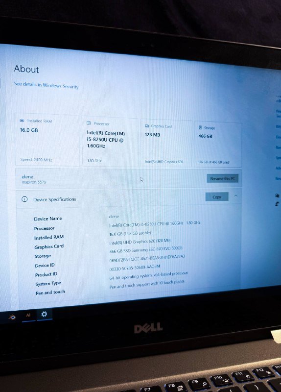 Dell 2-1 laptop with pencil 10