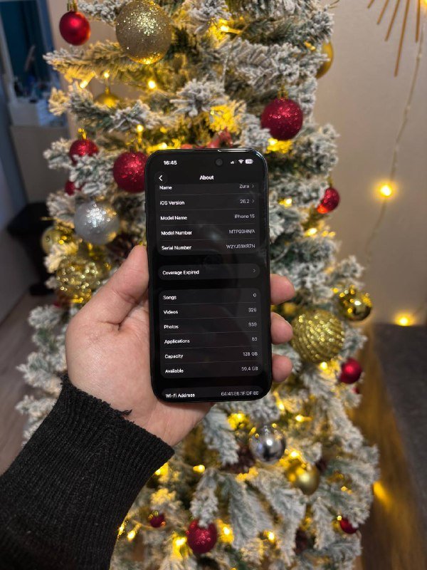 iPhone 15 black 128GB sim + e sim