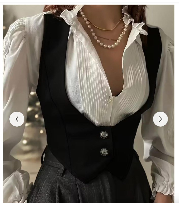 Женская черная жилетка размер M