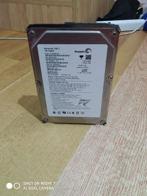 HDD 160 ГБ 3.5 SATA жесткий диск для ПК 2