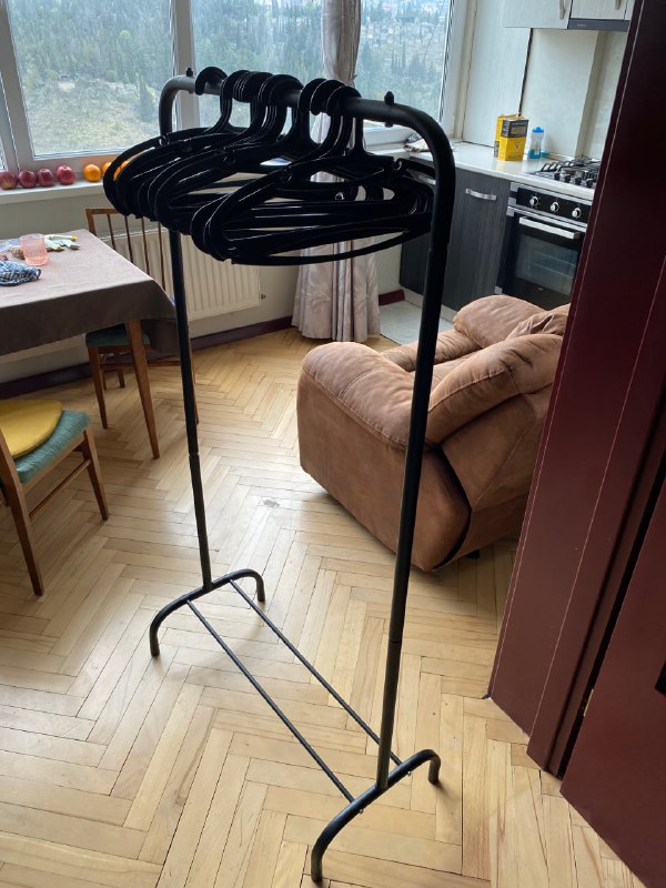 вешалка, фитнес кольцо, мото шлем, пальто, шорты 3