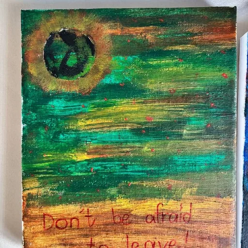 Авторская картина Don’t Be Afraid to Leave