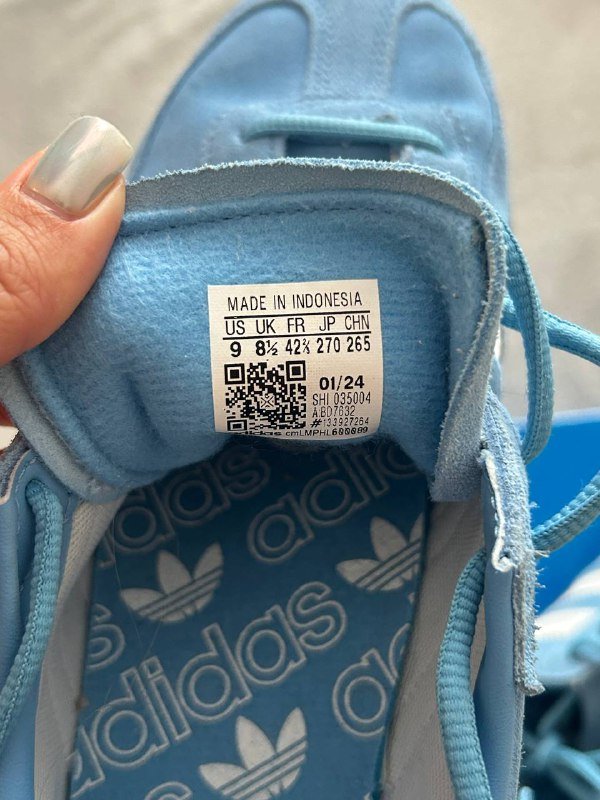 Кроссовки Adidas Spezial голубые натуральная замша 2