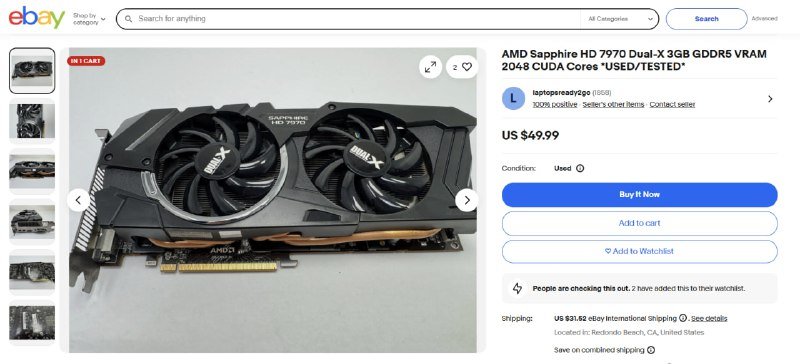 Sapphire Radeon HD 7970 Dual-X 3GB GDDR5 видеокарта 3