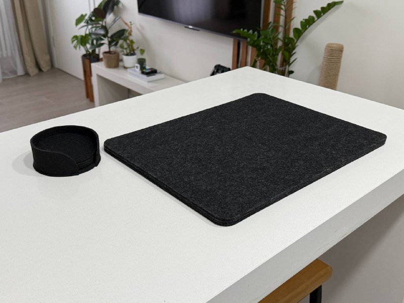 Подставки под тарелки и кружки из фетра 2