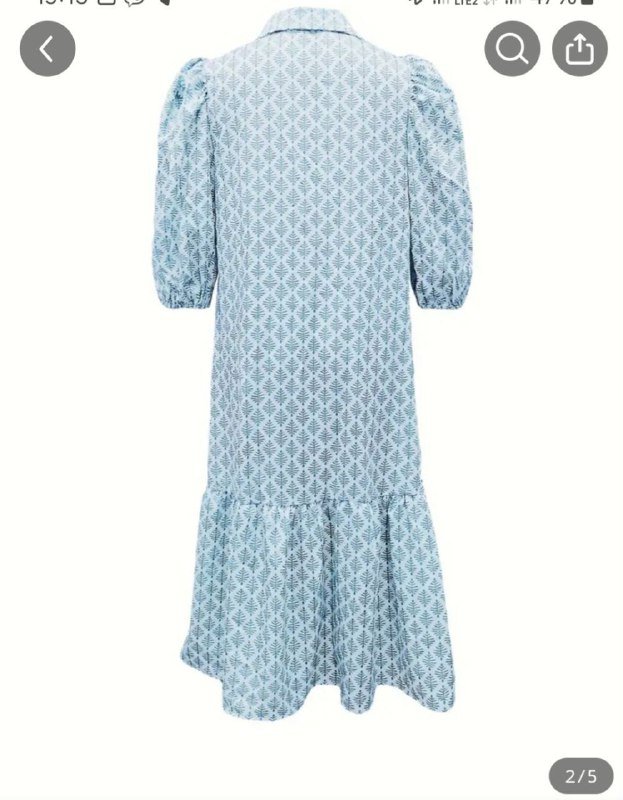 Женское летнее платье голубое штапель 2