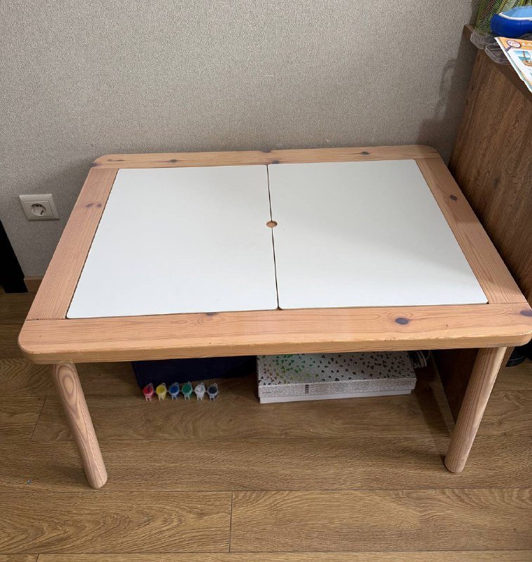 Детский сенсорный деревянный стол Flisat IKEA
