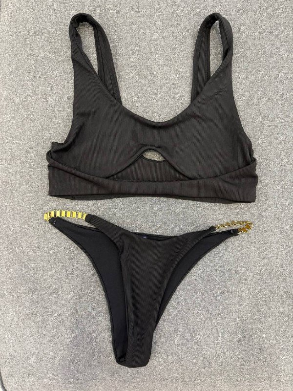 Черный купальник размер S, топ и низ