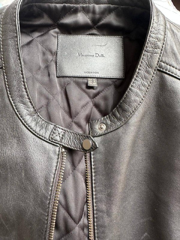 Куртка Massimo Dutti кожаная новая 6