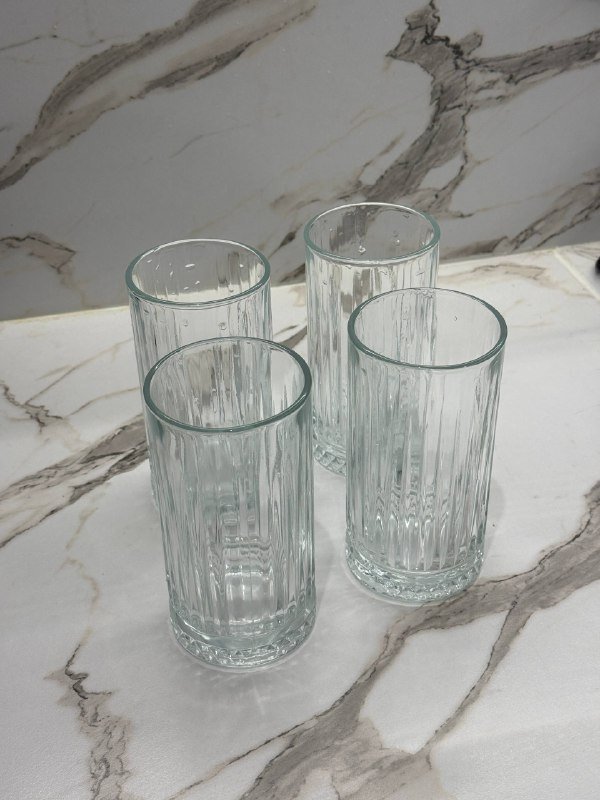 Стаканы 4 шт, Тарелки пары, Бокалы 2 шт