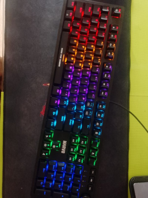 механическая клавиатура Marvo KG954, мышь ZUOYA MMR3, наушники Lenovo