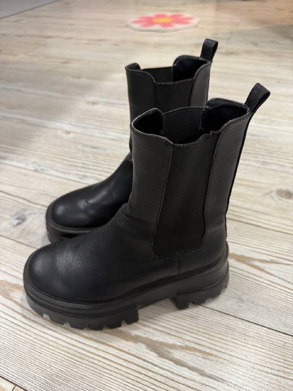 Женские ботинки челси искусственная кожа 35 размер 2